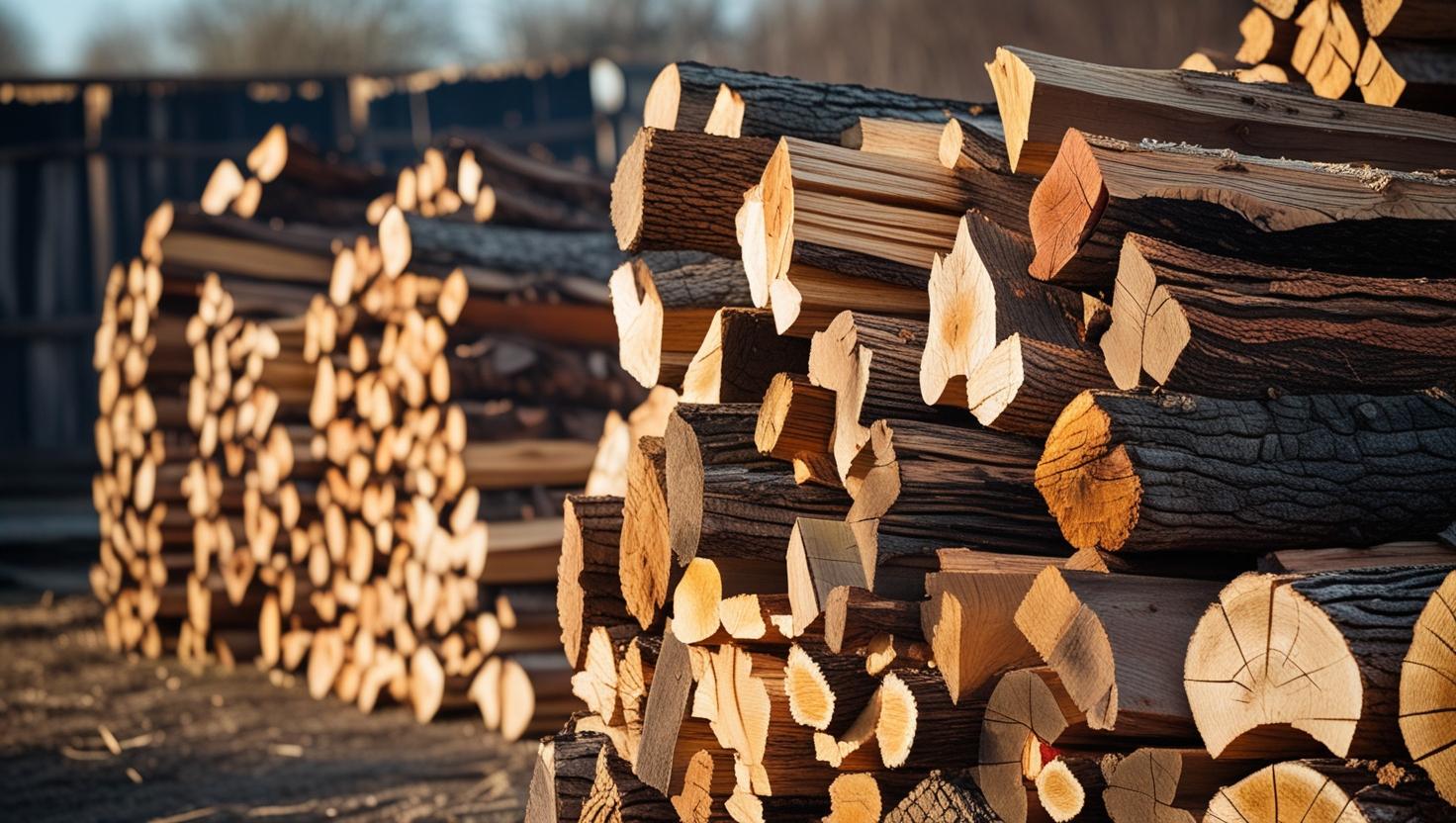 créer une image de vente de bois de chauffage attaché (1)