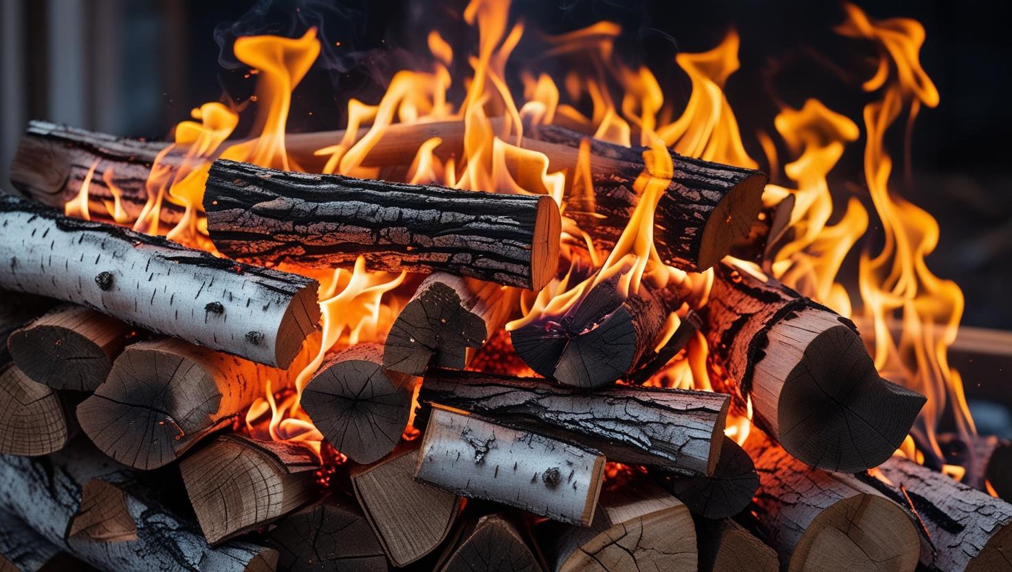 créer une image de vente de bois de chauffage brullé (1)